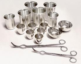 玻璃儀器，鉑金園片長柄式陽極