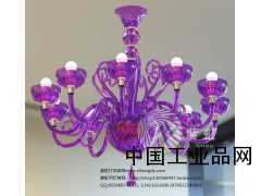供應蠟燭水晶燈臥室燈具吊燈 紫虹燈飾