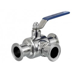 供應(yīng)Q84F、Q85F衛(wèi)生 三通快裝球閥