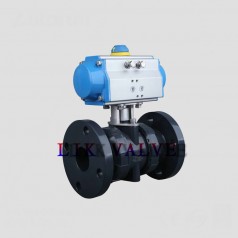 進(jìn)口氣動(dòng)塑料PVC法蘭球閥