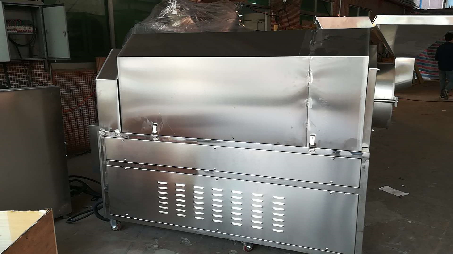 滾筒臥式炒貨機(jī)_萬寧HH-25R綠豆炒貨機(jī)_自動點(diǎn)火炒貨機(jī)