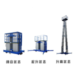 國產(chǎn)SJYL0.2-16四桅柱鋁合金高空作業(yè)平臺|鋁合金高空作業(yè)平臺使用原理