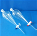 玻璃儀器，聚四氟分液漏斗(上口為標(biāo)準(zhǔn)玻璃塞)125ml